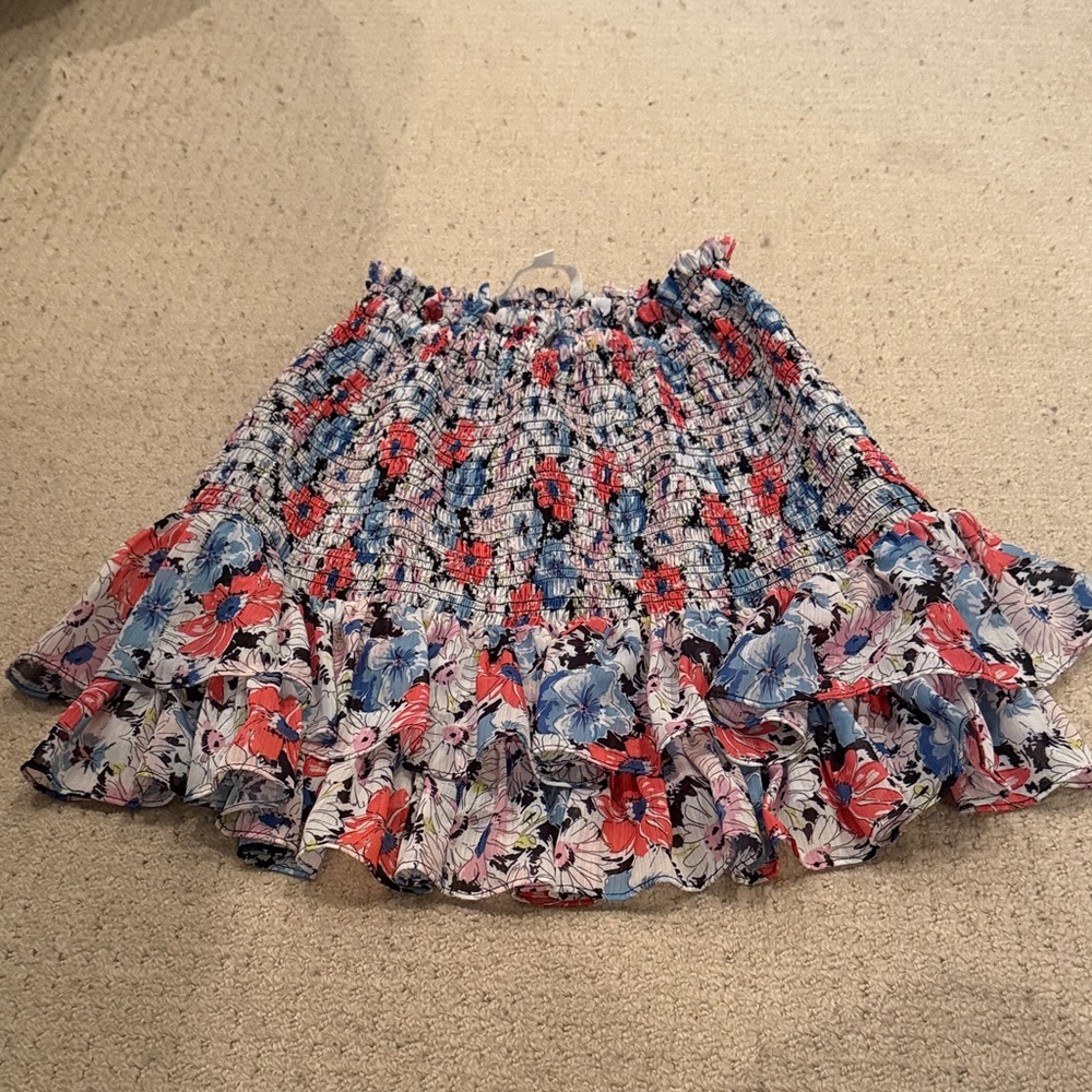 Veronica Beard Floral Smocked Women's Skirt